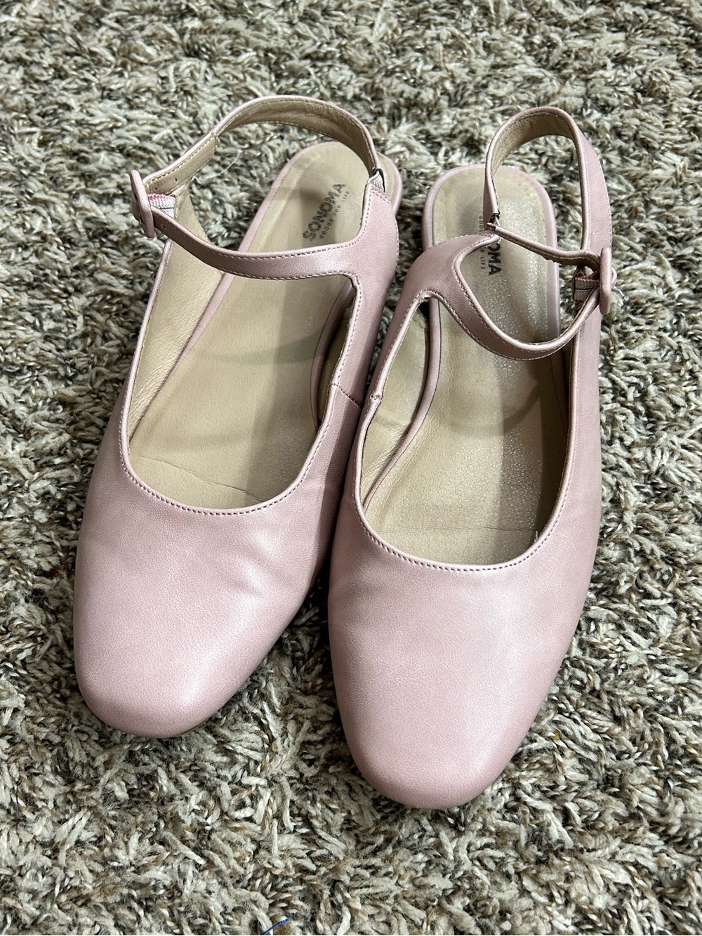 Sonoma Pink Mary Jane Slingback Flats Sz 9 1/2